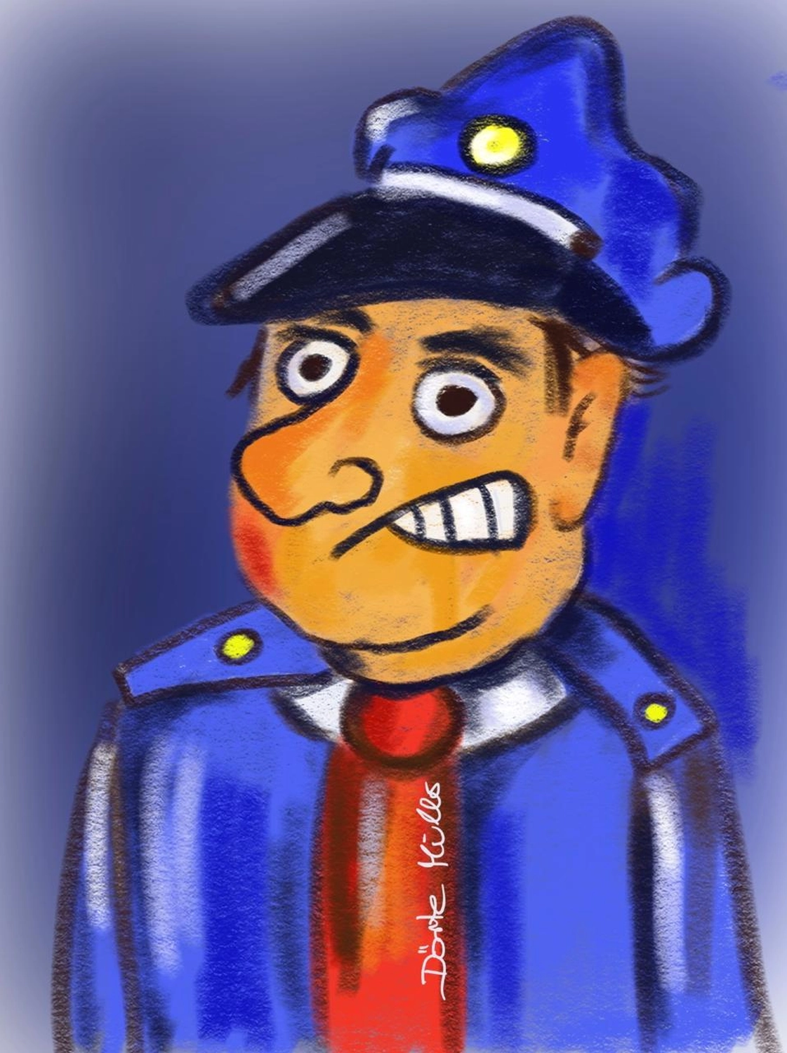 Peter Futterschneider – Geschichten aus Büchern durch Bühnenaufführungen zum Leben erwecken – Skizze eines Polizeibeamten