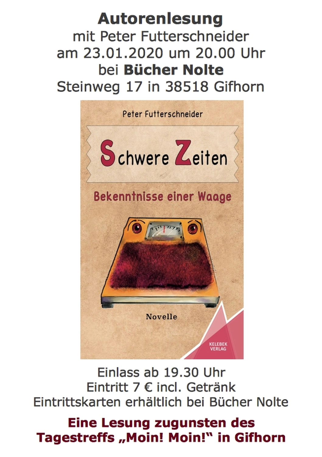 Peter Futter Schneider – Geschichten aus Büchern durch Bühnenaufführungen zum Leben erwecken – Das Plakat