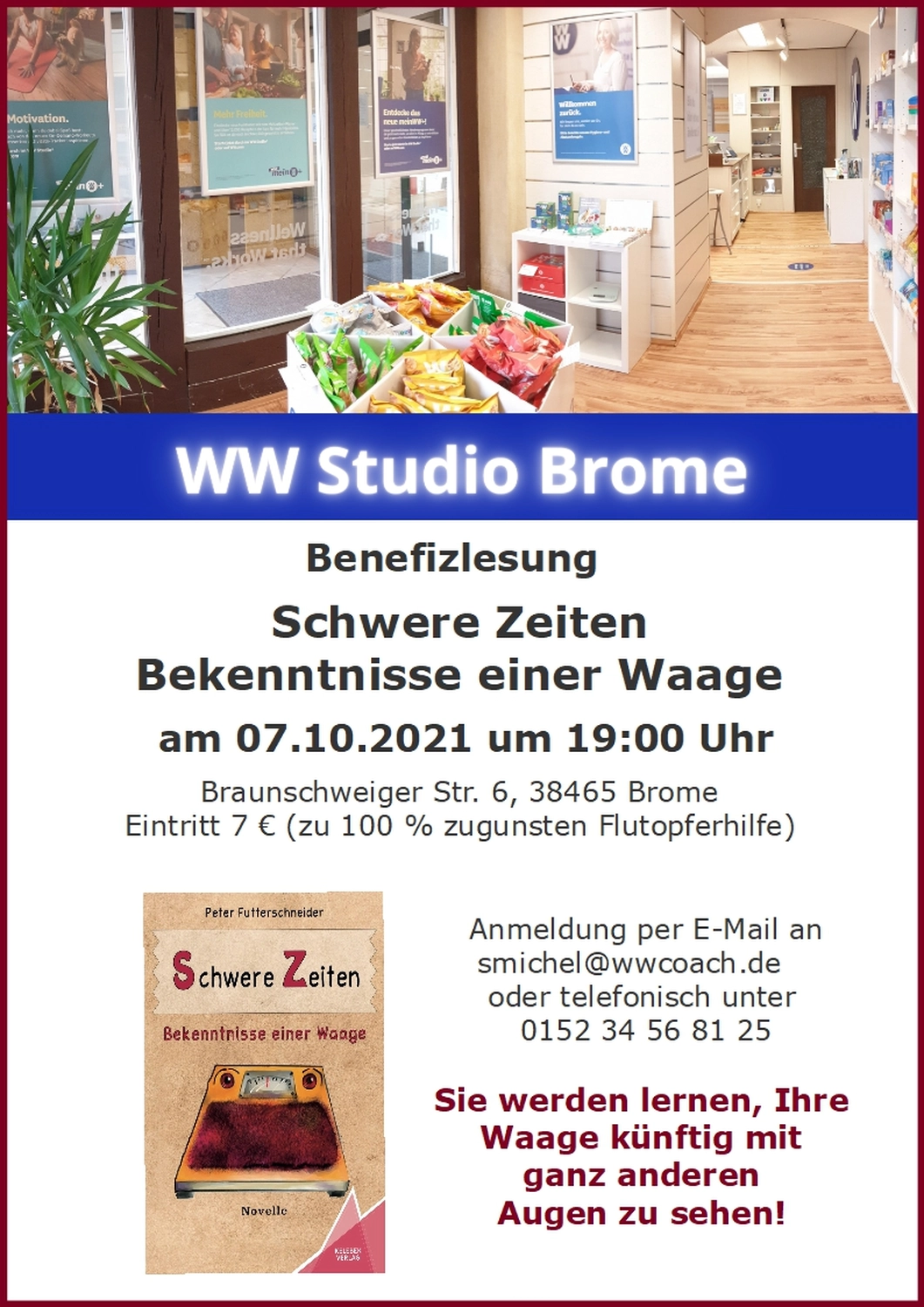 Peter Futter Schneider – Geschichten aus Büchern durch Bühnenaufführungen zum Leben erwecken – Das Plakat