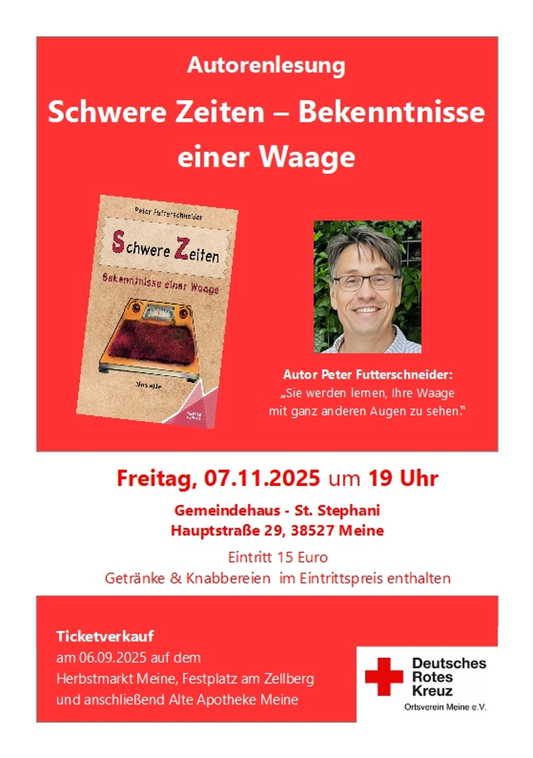 Peter Futter Schneider – Geschichten aus Büchern durch Bühnenaufführungen zum Leben erwecken – Das Plakat