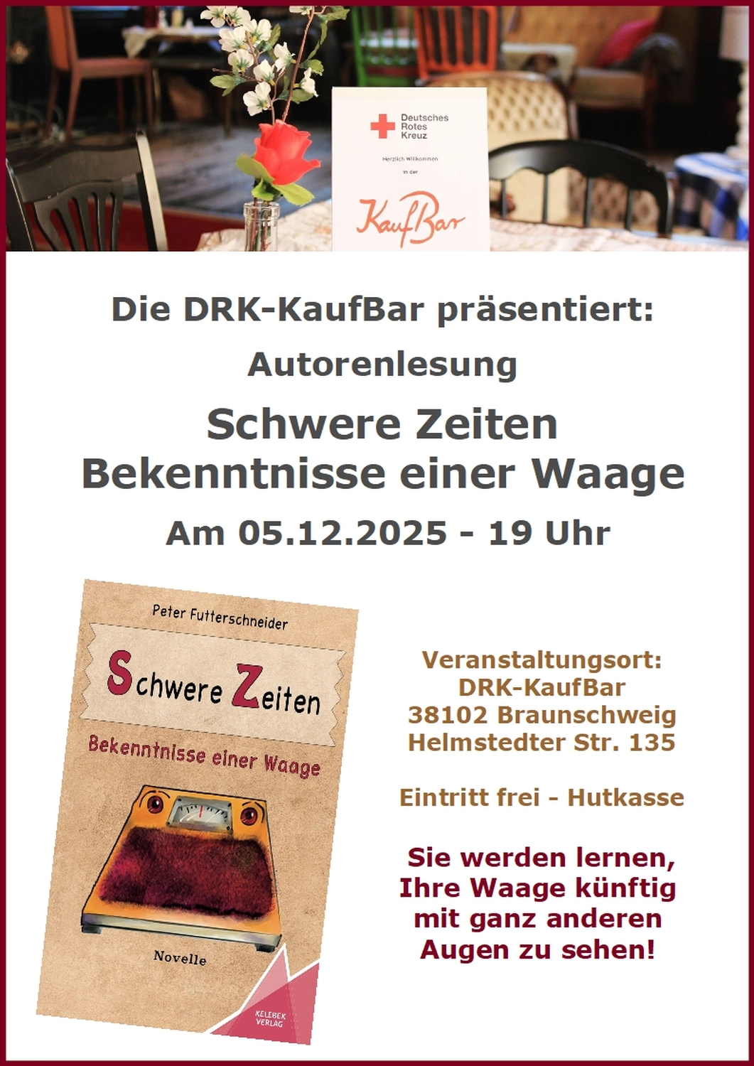 Peter Futter Schneider – Geschichten aus Büchern durch Bühnenaufführungen zum Leben erwecken – Das Plakat