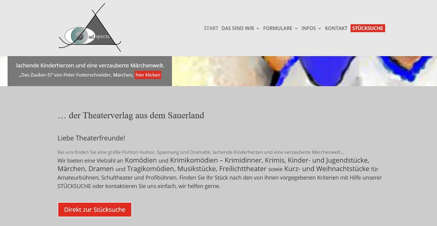 Peter Futter Schneider – Geschichten aus Büchern durch Bühnenaufführungen zum Leben erwecken – adspecta