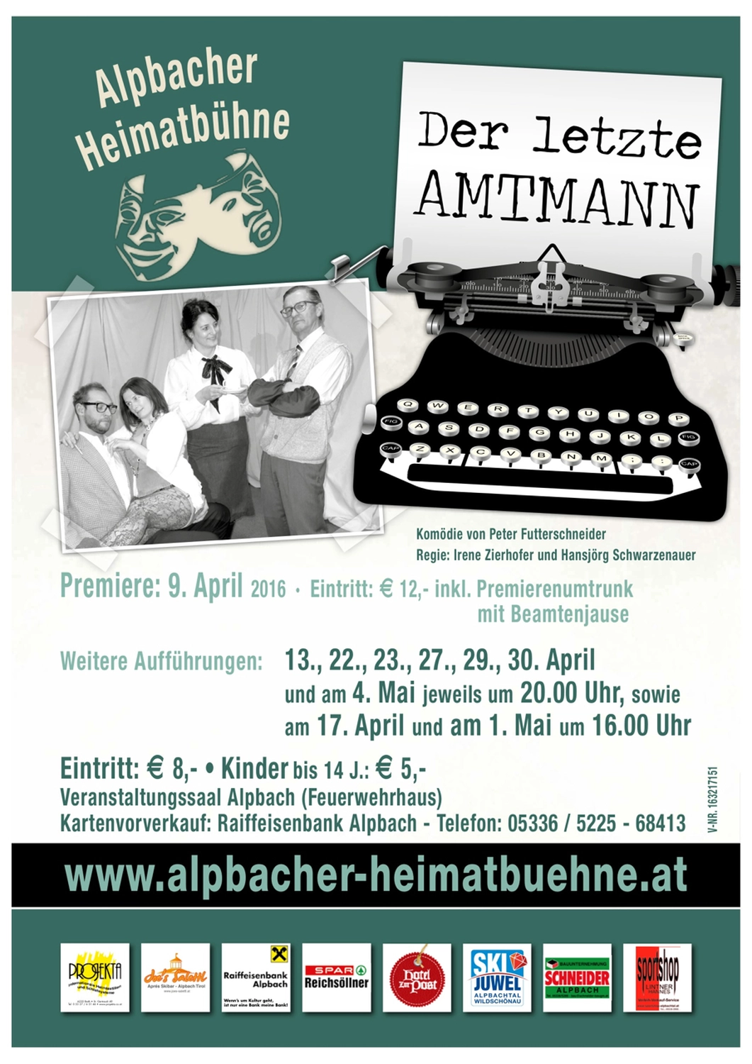 Peter Futter Schneider – Geschichten aus Büchern durch Bühnenaufführungen zum Leben erwecken – Das Plakat