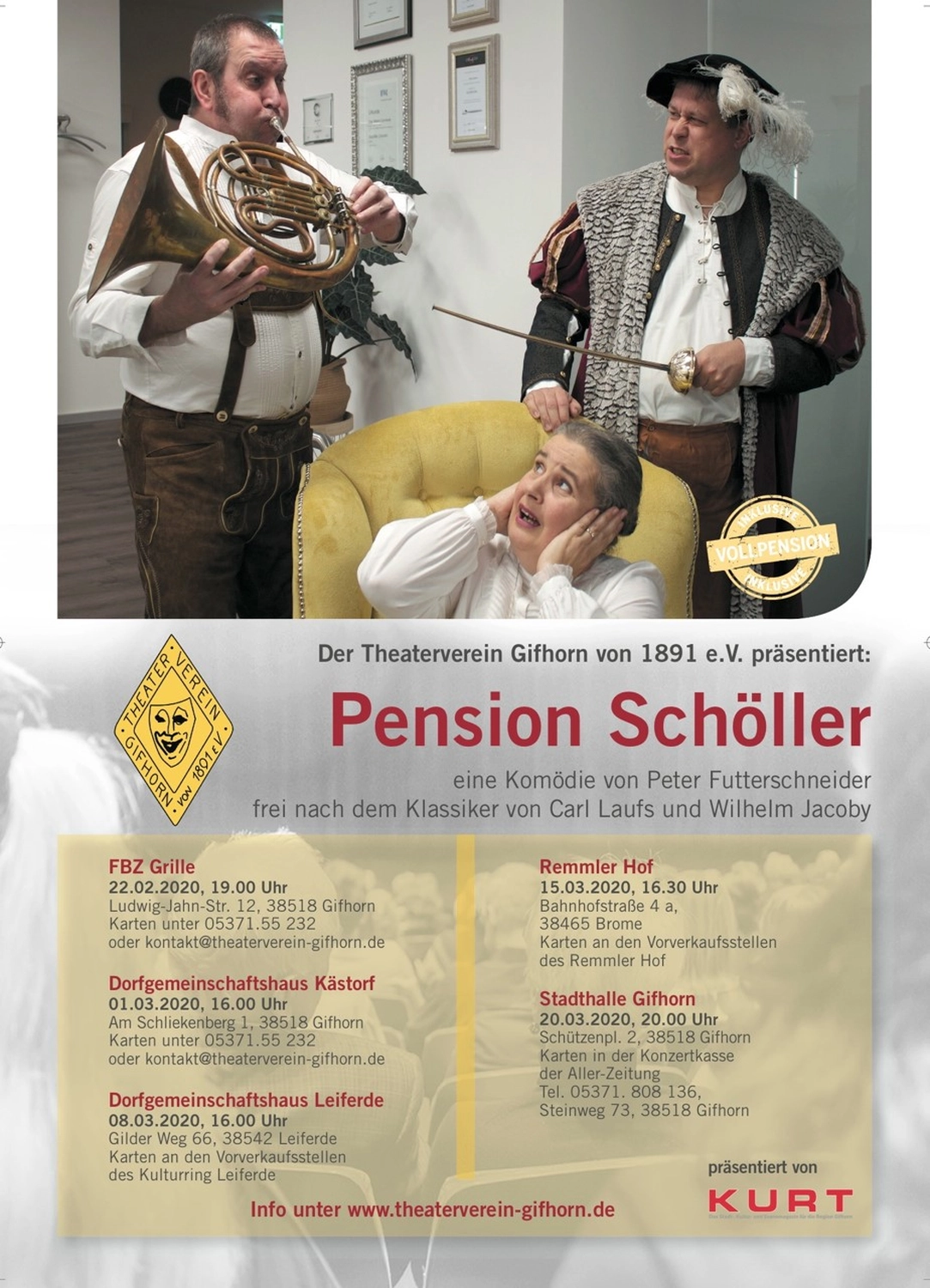 Peter Futter Schneider – Geschichten aus Büchern durch Bühnenaufführungen zum Leben erwecken – Das Plakat