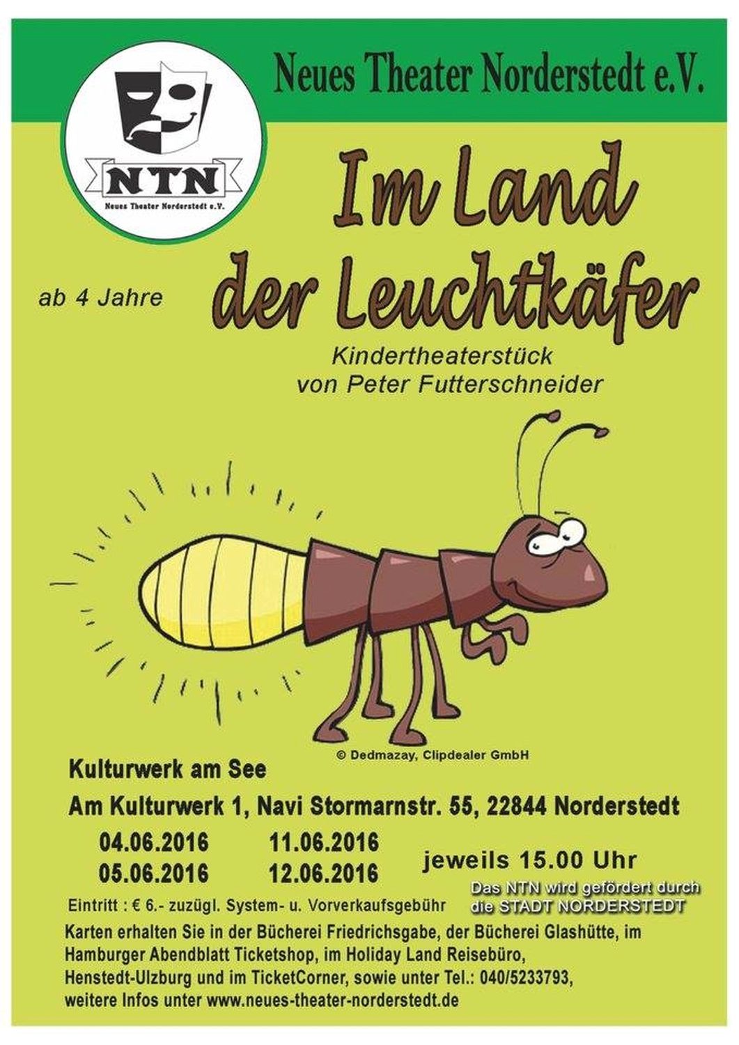 Peter Futter Schneider – Geschichten aus Büchern durch Bühnenaufführungen zum Leben erwecken – Das Plakat