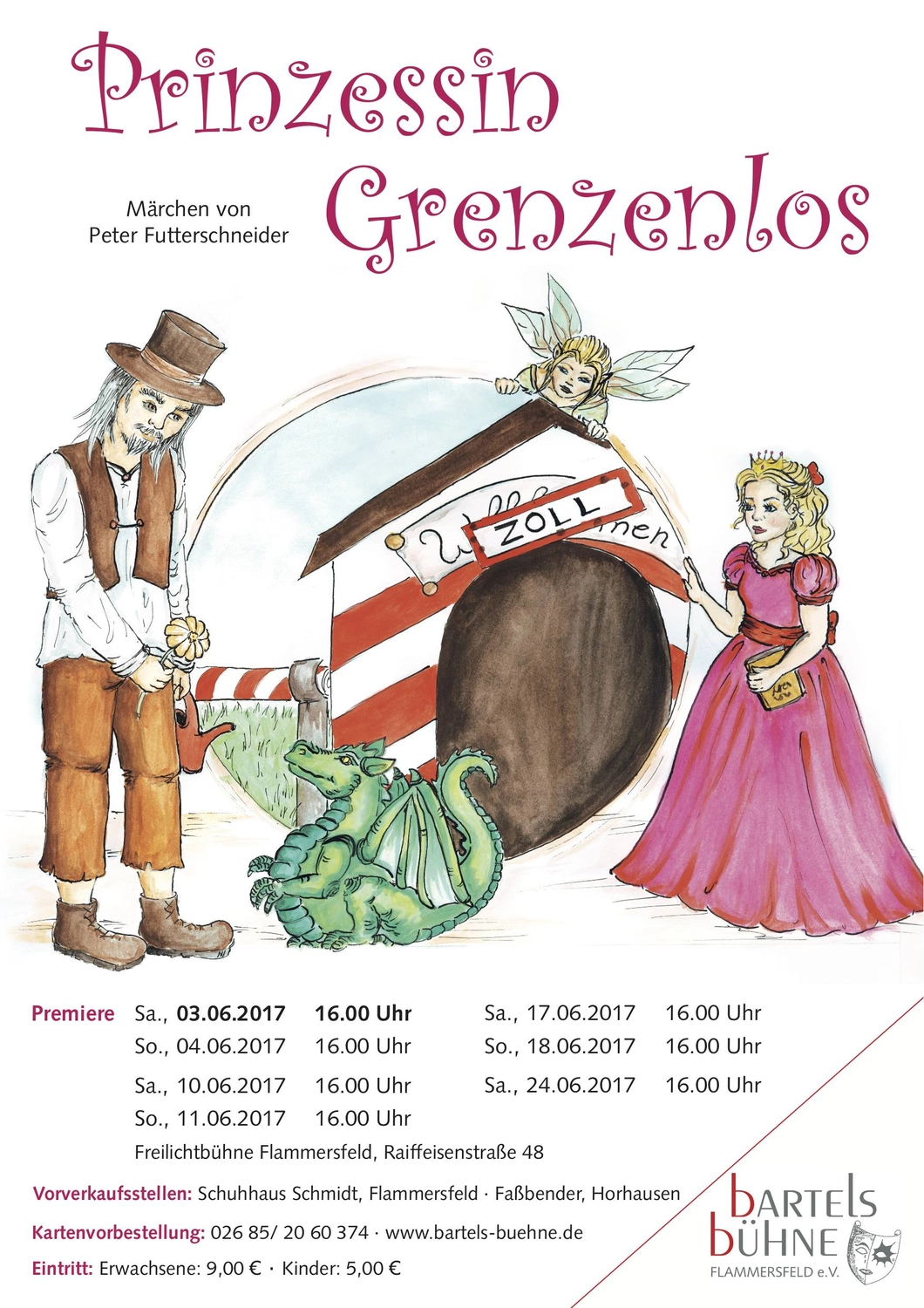 Peter Futter Schneider – Geschichten aus Büchern durch Bühnenaufführungen zum Leben erwecken – Das Plakat