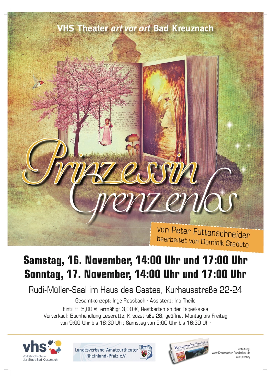 Peter Futter Schneider – Geschichten aus Büchern durch Bühnenaufführungen zum Leben erwecken – Das Plakat