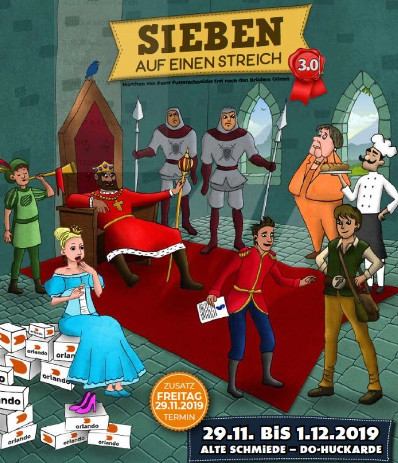 Peter Futter Schneider – Geschichten aus Büchern durch Bühnenaufführungen zum Leben erwecken – Das Plakat